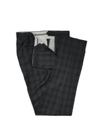 CANALI -  Gray Plaid Notch Lapel Suit - 42R