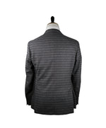 CANALI - “KEI” Slim Unstructured  Horizontal Striped Gray Suit - 40R