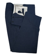 CANALI - Medium Blue Textured Striped “Impeccabile" Suit- 44L