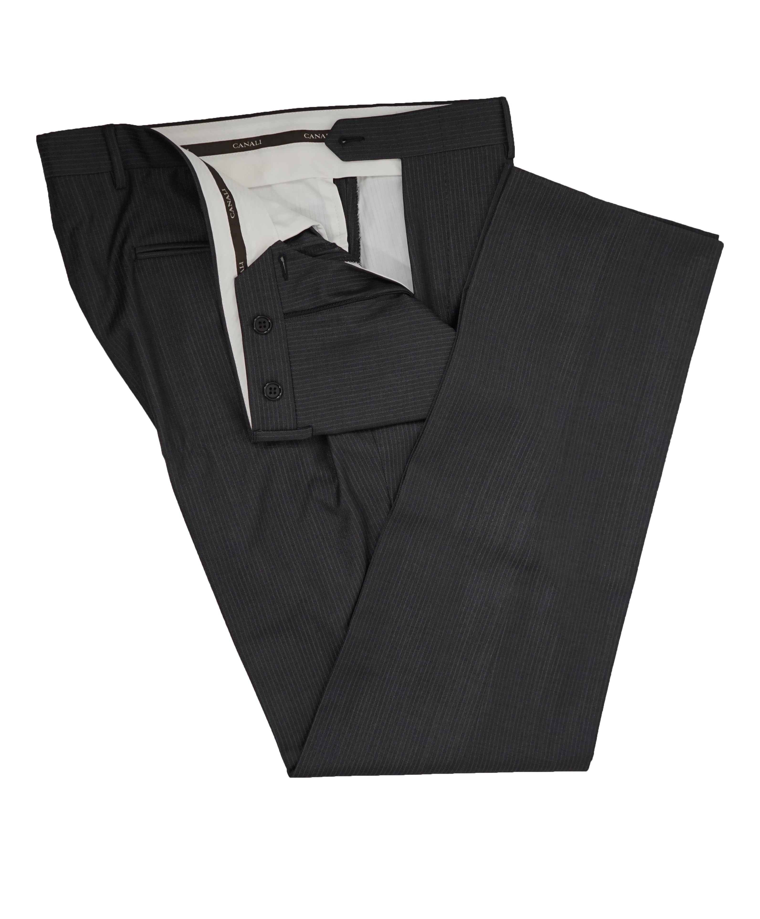 CANALI - Metallic Stripe Peak Lapel Suit- 40R
