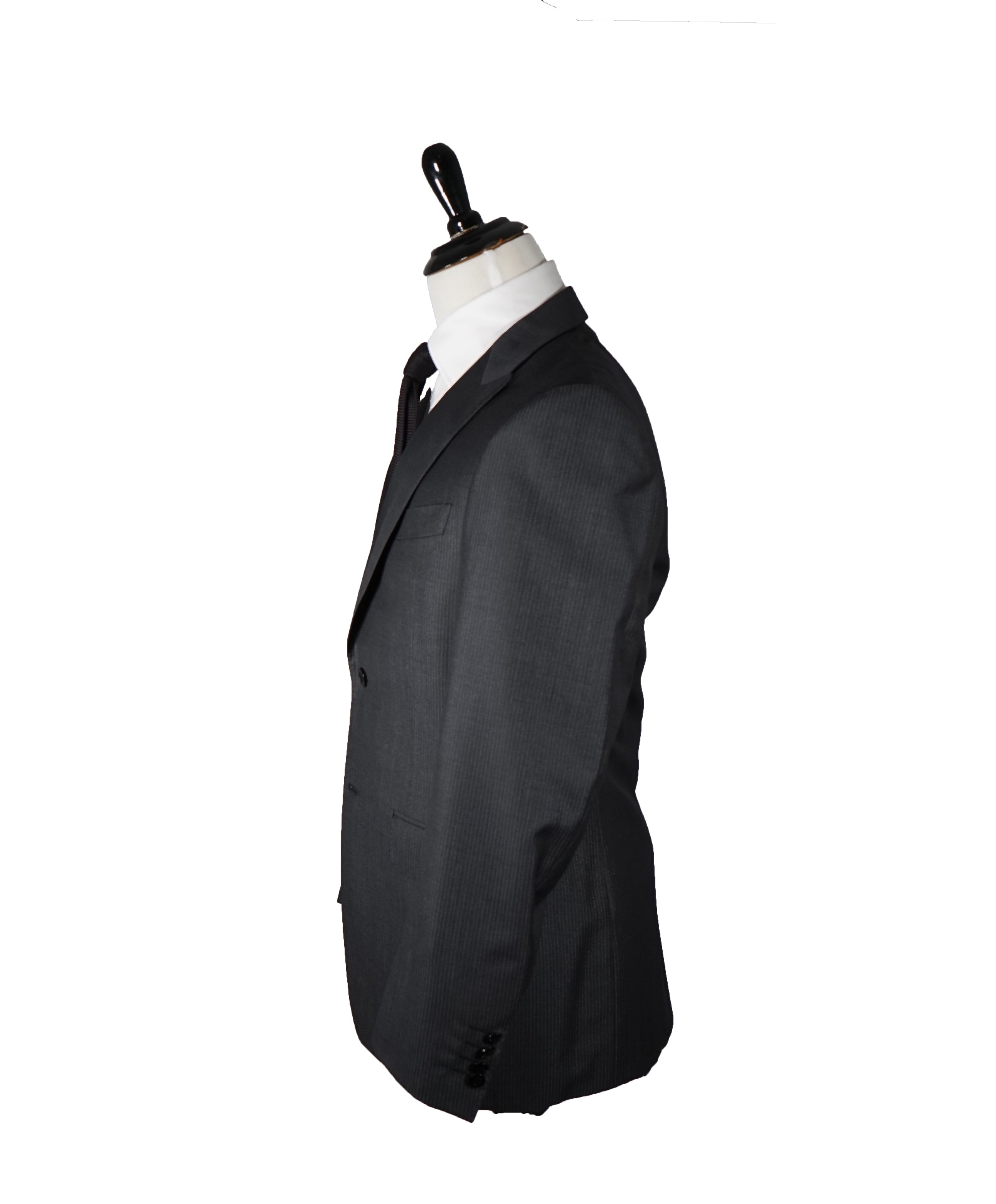 CANALI - Metallic Stripe Peak Lapel Suit- 40R