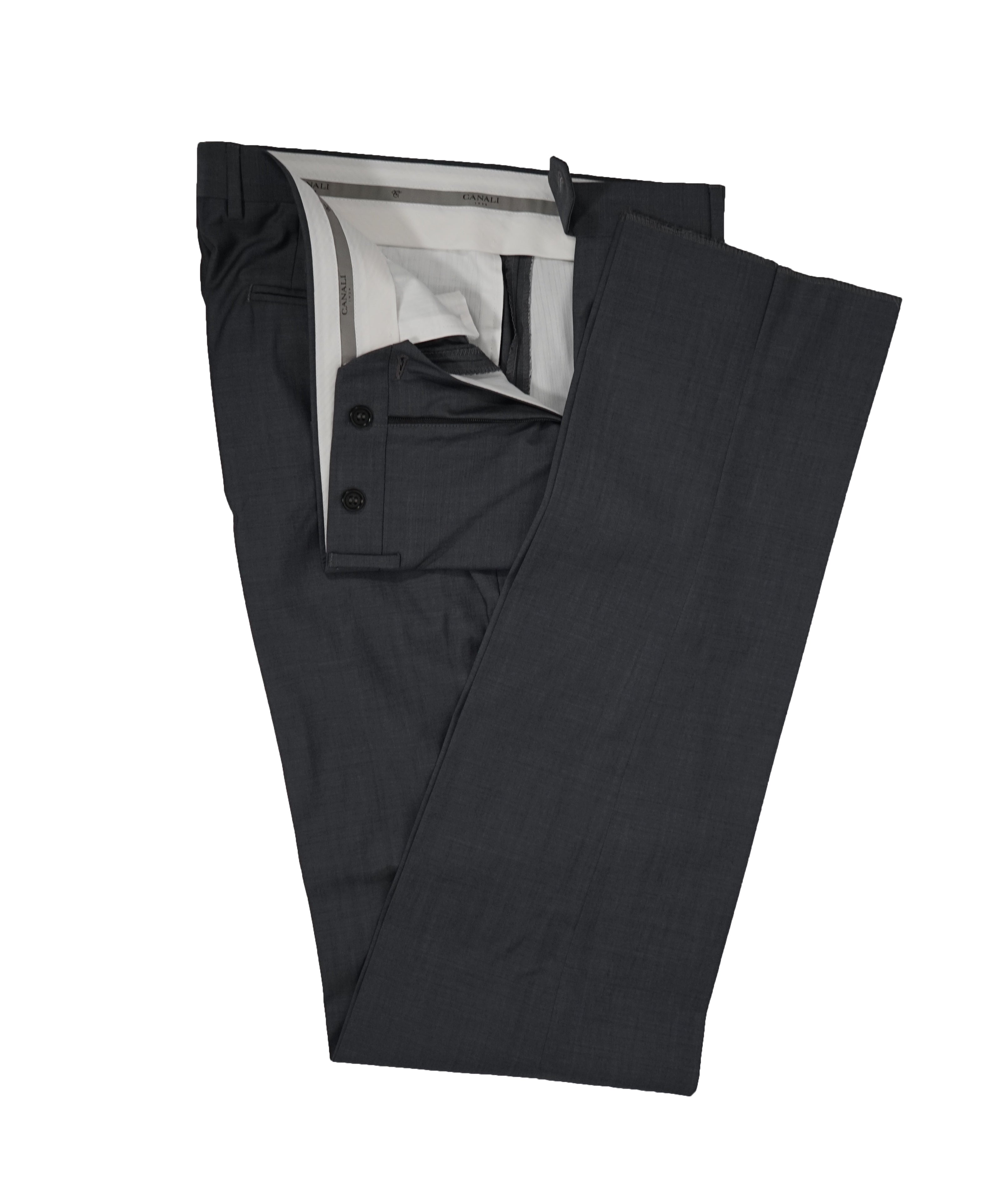 CANALI - Solid Gray “Travel” Collection Suit - 40L