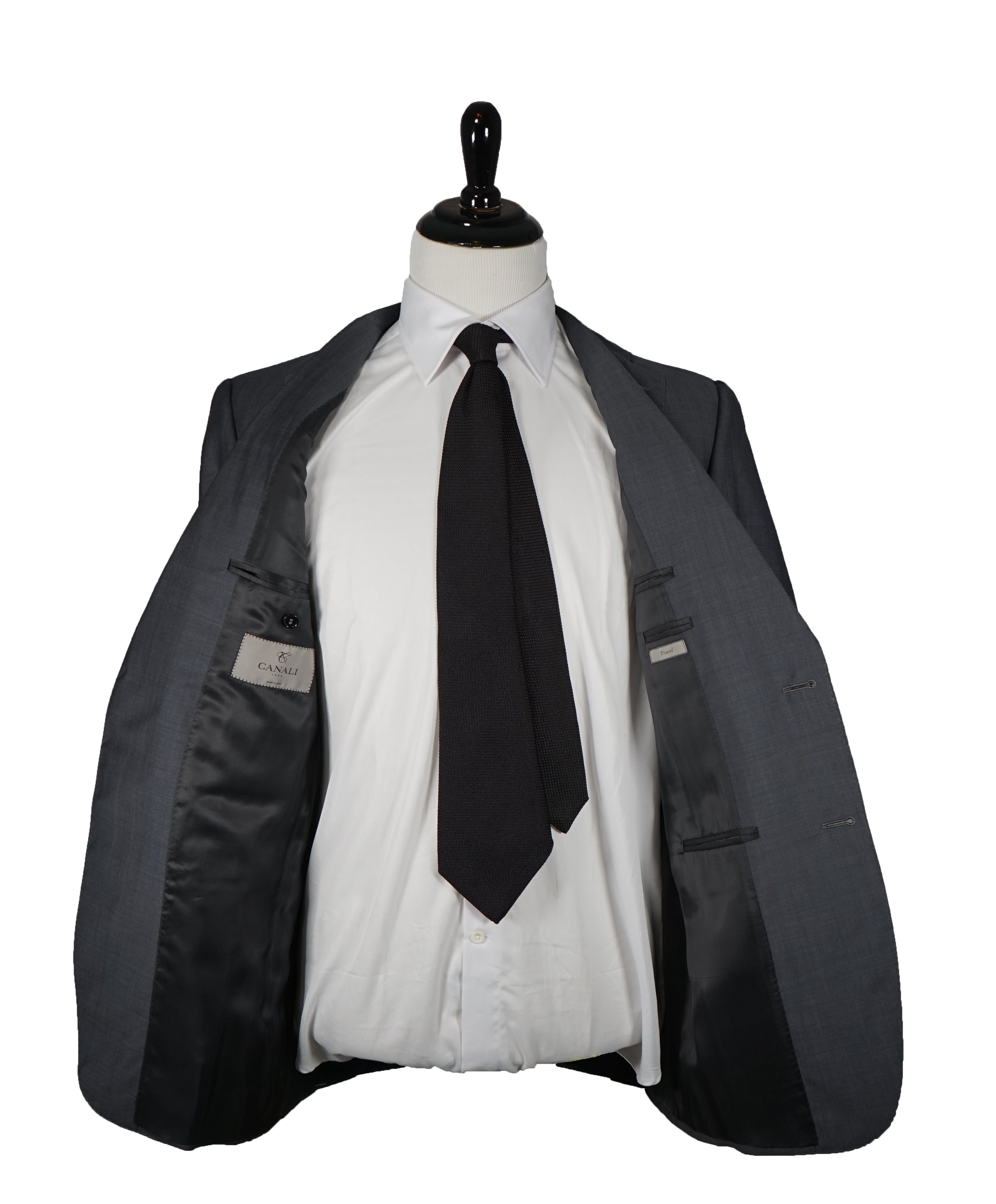 CANALI - Solid Gray “Travel” Collection Suit - 40L