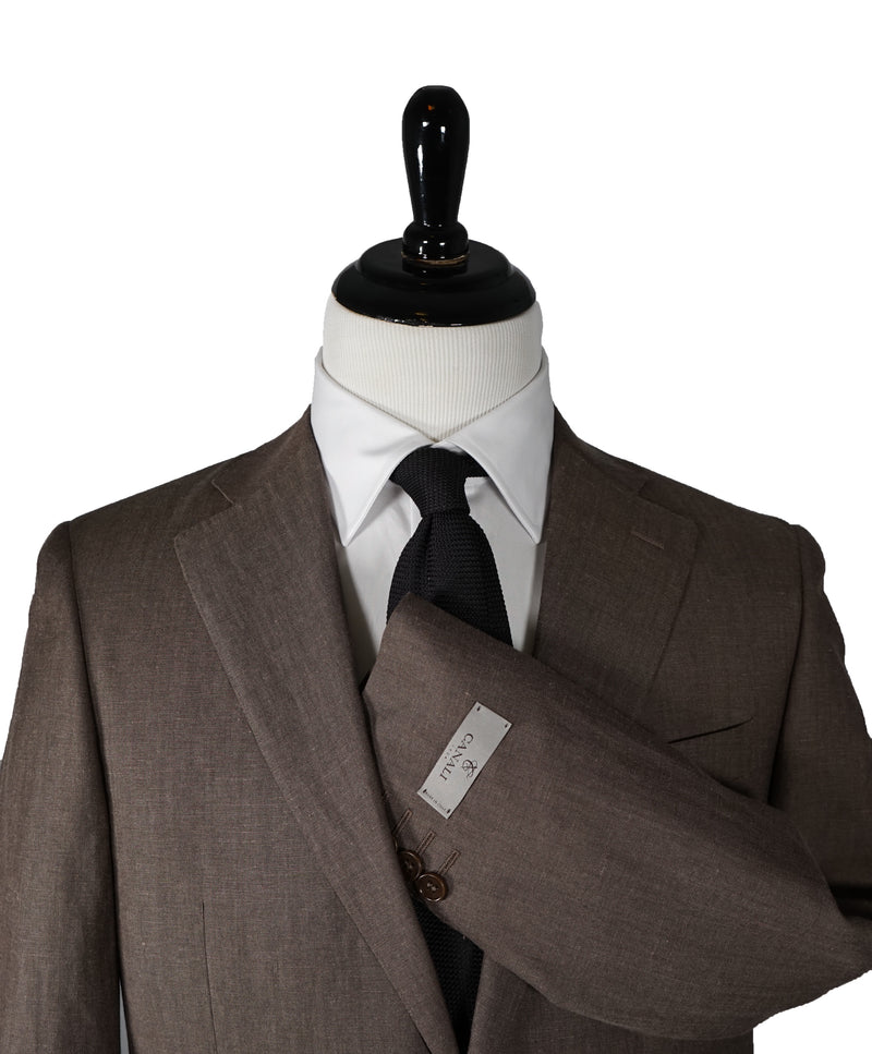 CANALI - Wool/Linen Blend Partially Lined Suit - 42R