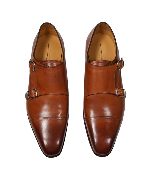 CARLOS SANTOS - Double Monk Strap “GOODYEAR WELTED” Loafer - 9.5