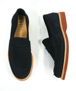 CHURCH'S - “Pembrey" Blue Suede W Contrast Sole Suede Penny Loafers - 13