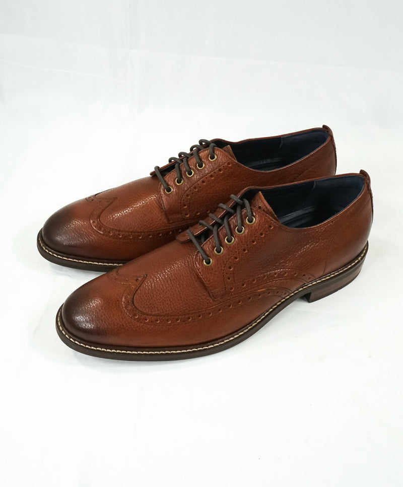 COLE HAAN - "Grand OS" Brown Wingtip Metal Eyelet Oxfords - 10