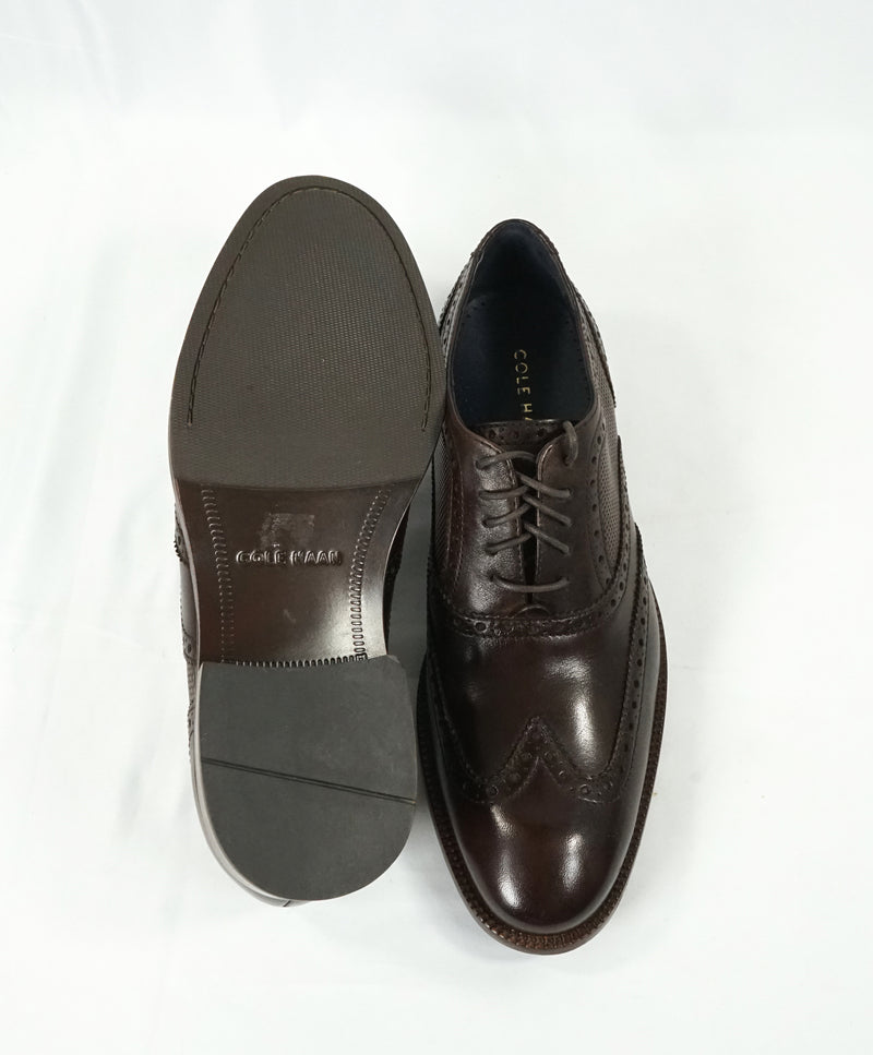 COLE HAAN - "Williams" Leather Wingtip Oxfords Padded Insole - 10