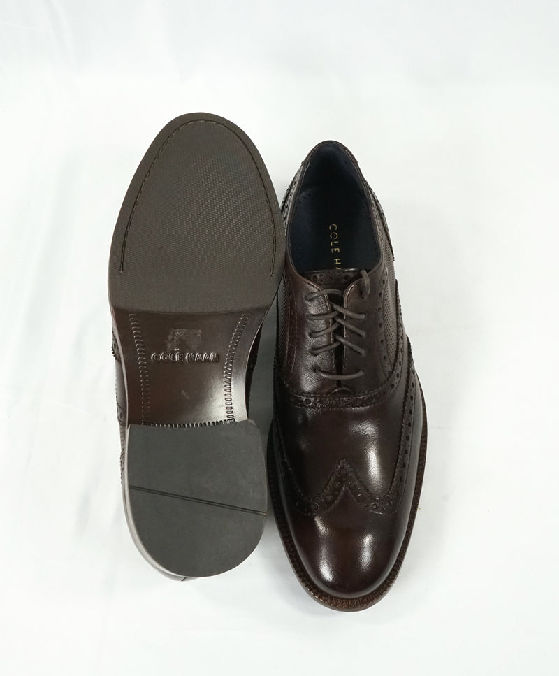 COLE HAAN - "Williams" Leather Wingtip Oxfords Padded Insole - 10.5