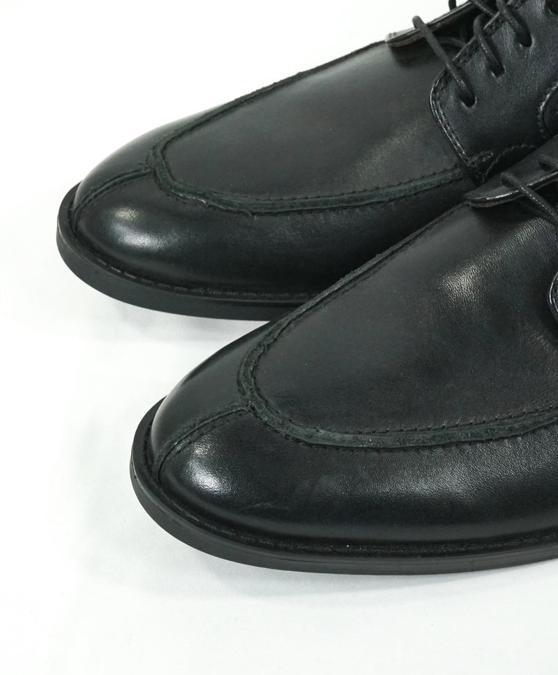 COLE HAAN - Black Split Toe Leather Oxfords - 10