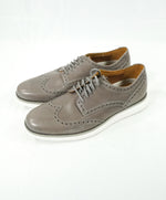 COLE HAAN - Grand OS Gray Leather Brogue Oxfords - 8