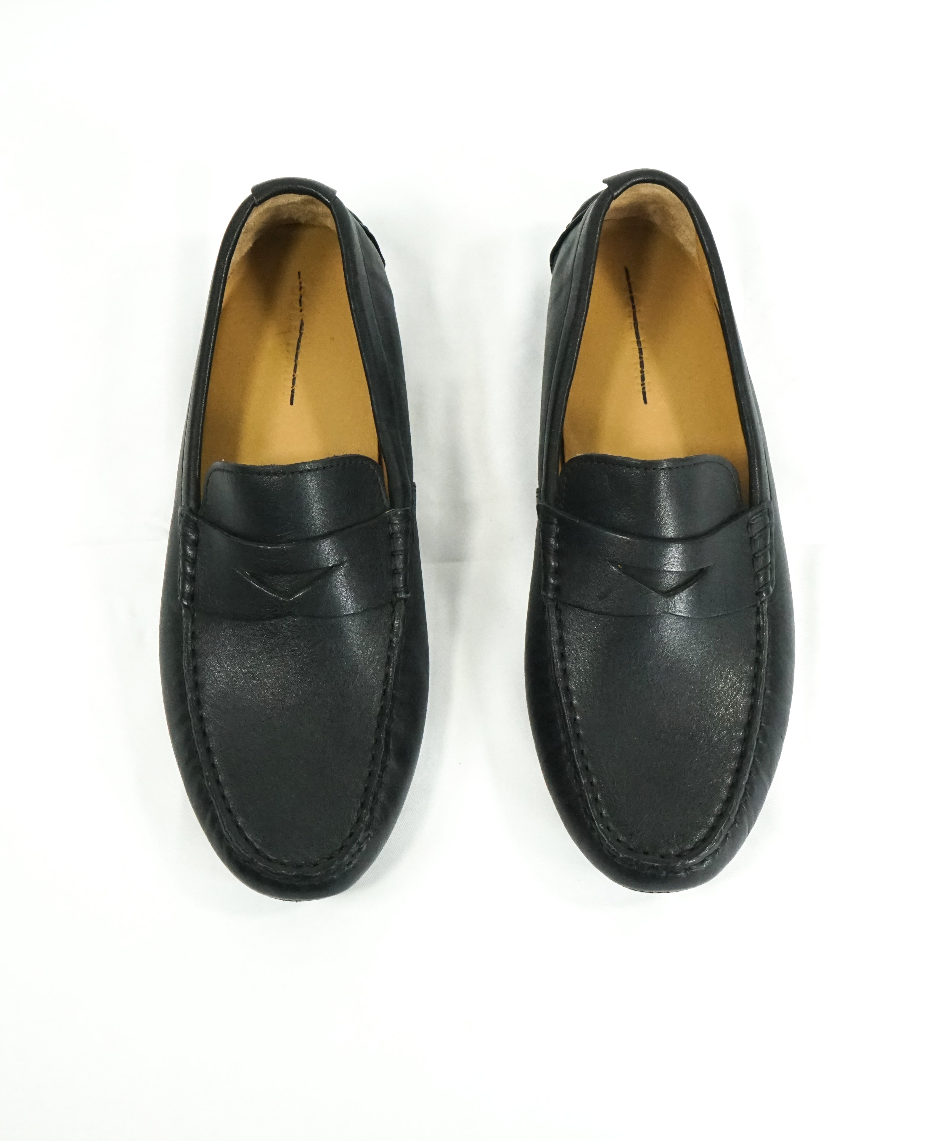 COLE HAAN - "Kelson" Black Padded Insole Penny Loafers - 8
