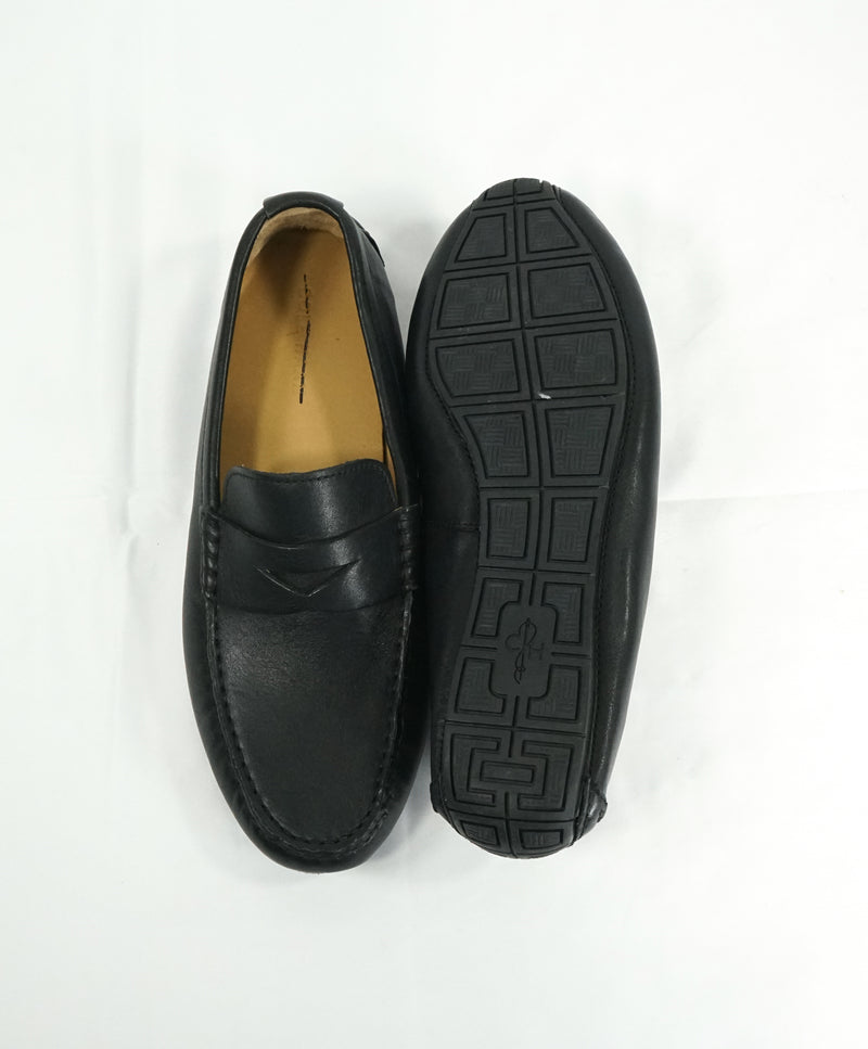 COLE HAAN - "Kelson" Black Padded Insole Penny Loafers - 8