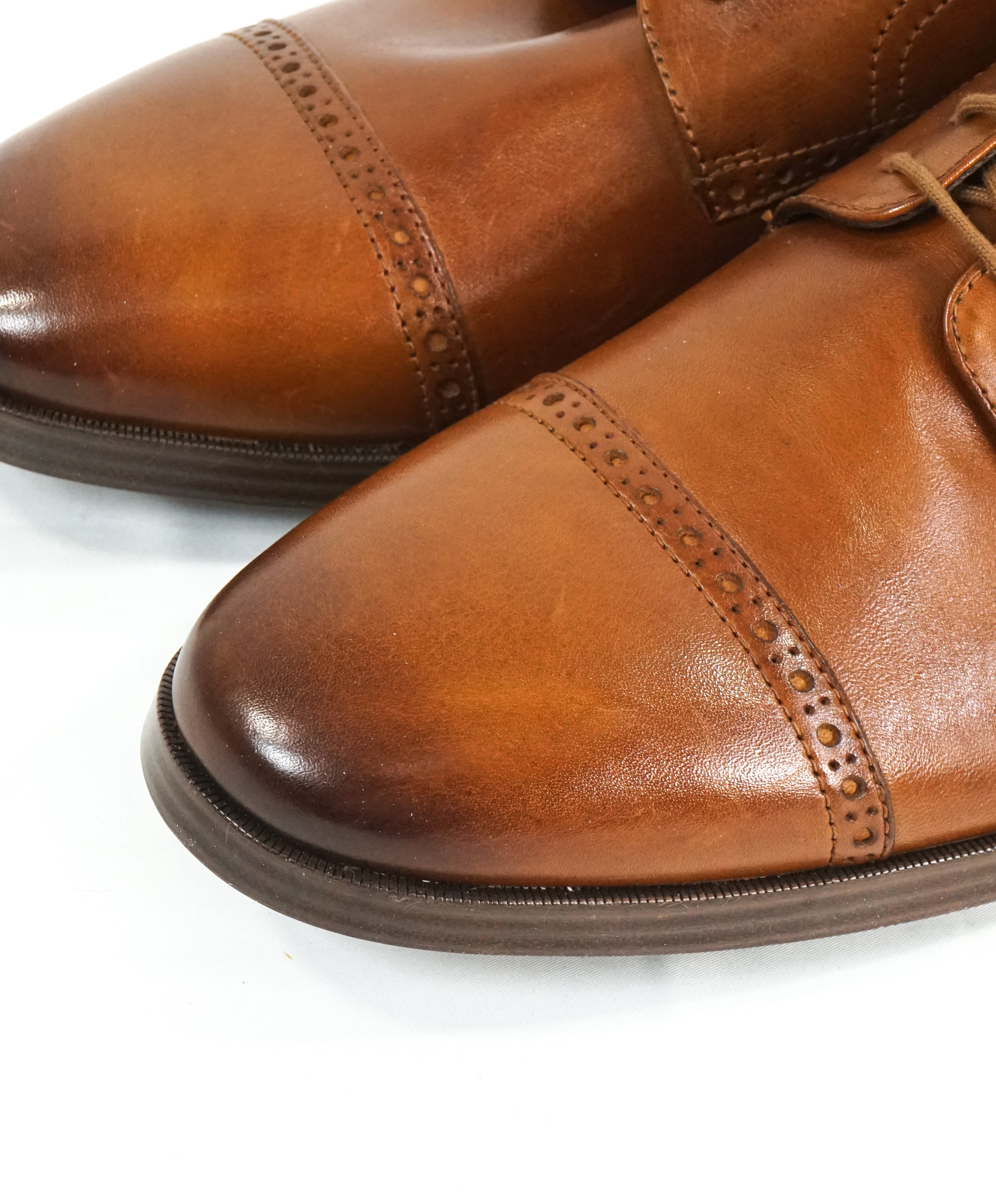 COLE HAAN - Brown Cap Toe Brogue Oxfords "Grand OS” - 12