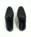 COLE HAAN - Black Single Monk Strap Pebbled Leather Loafers - 11