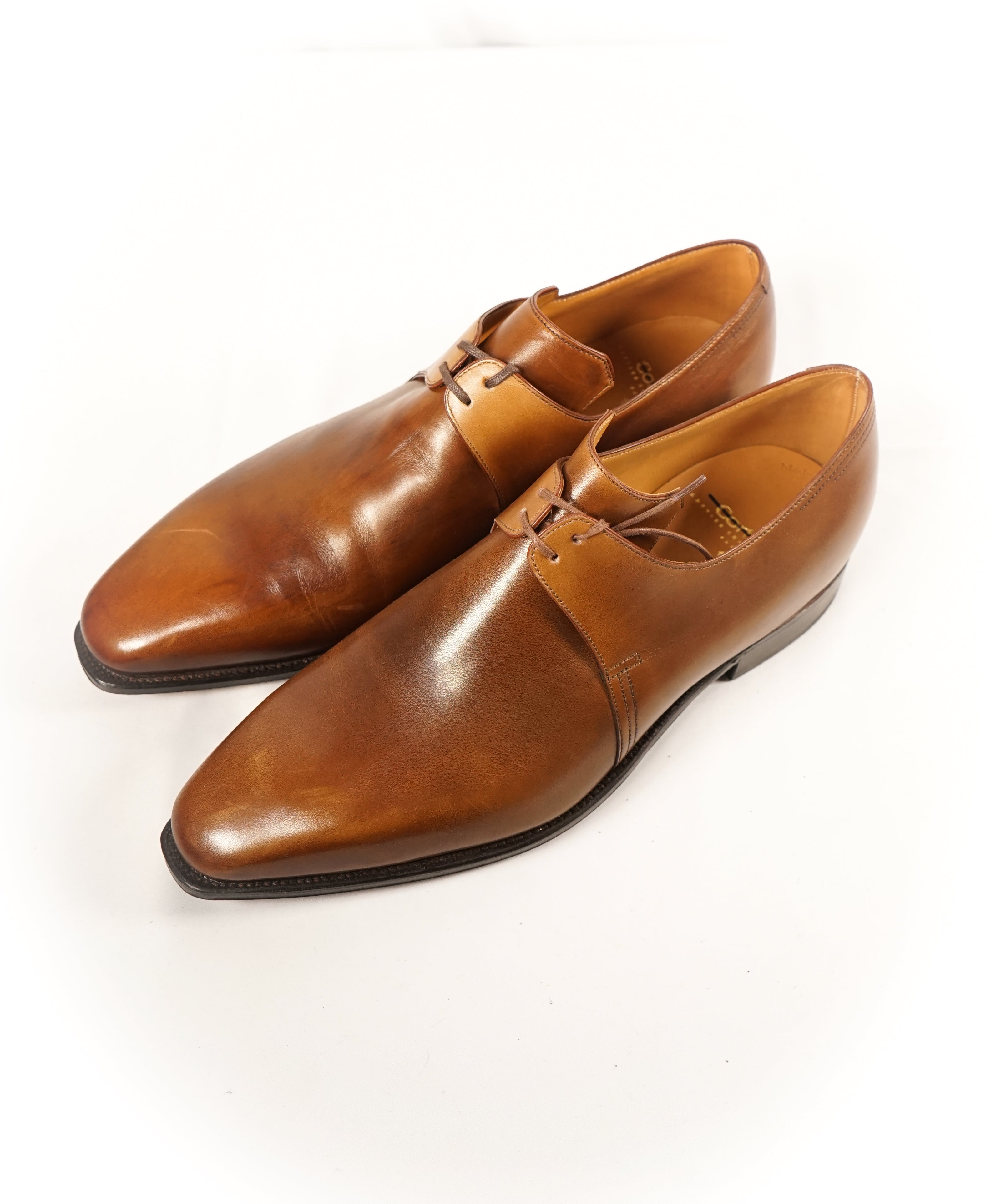 CORTHAY - "Arca” Brown Leather Oxfords 2-Eylet- 8.5-L 9-R