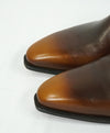 CORTHAY - "Arca” Brown Reverse Contrast Leather Oxfords 2-Eylet- 10