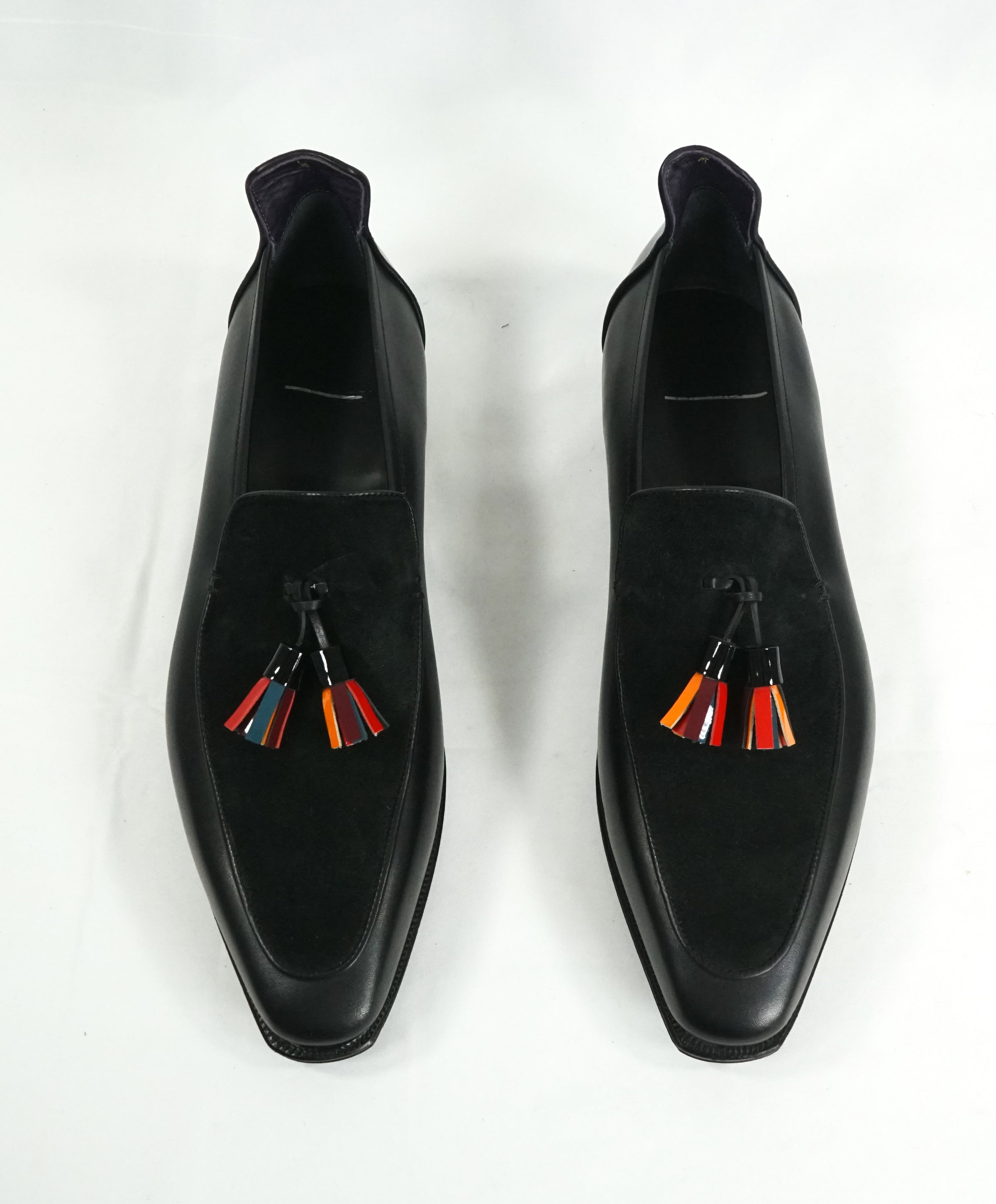 CORTHAY - LIMITED EDITION Brighton Tassel Pullman Loafers Black
