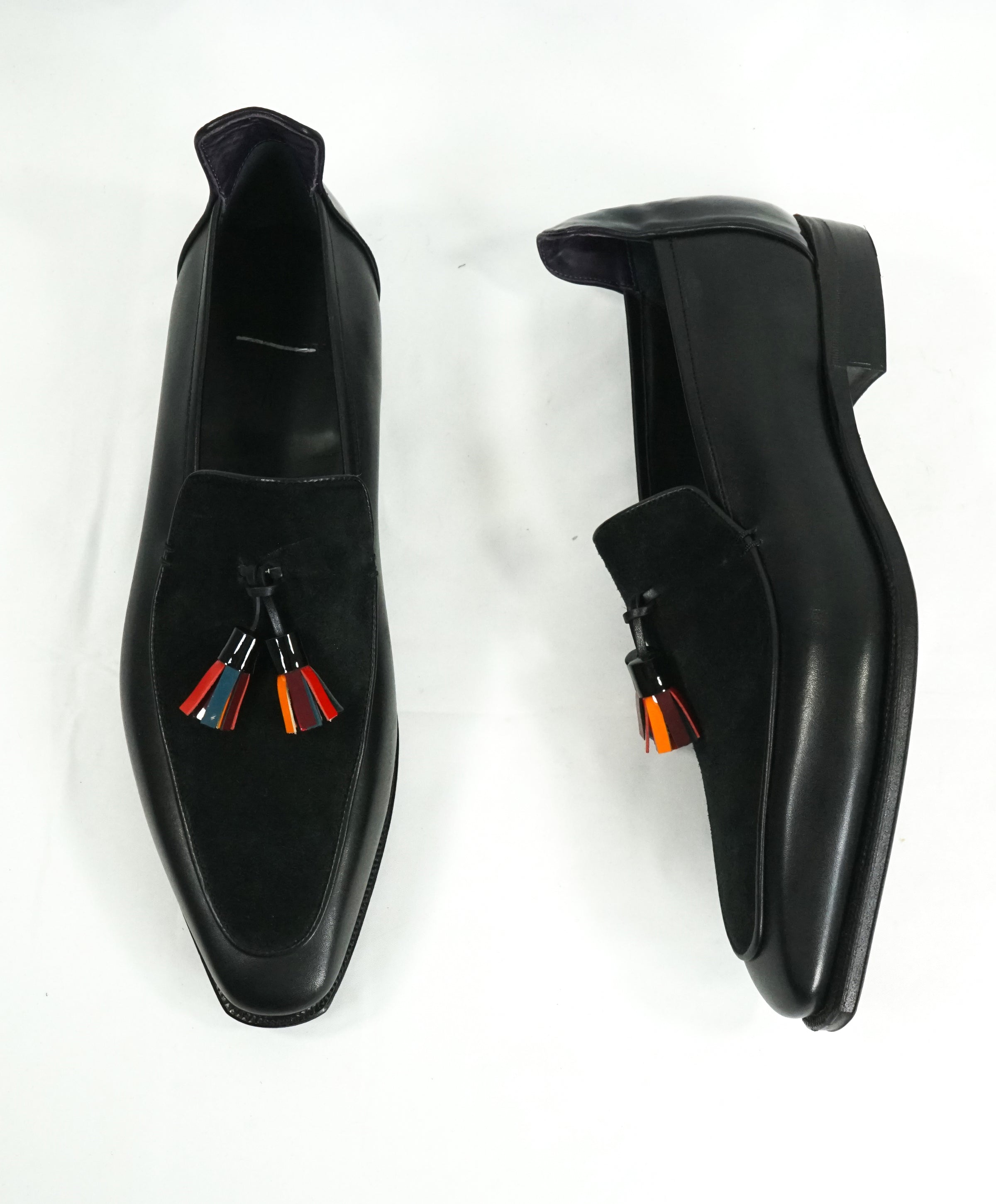 CORTHAY - LIMITED EDITION Brighton Tassel Pullman Loafers Black