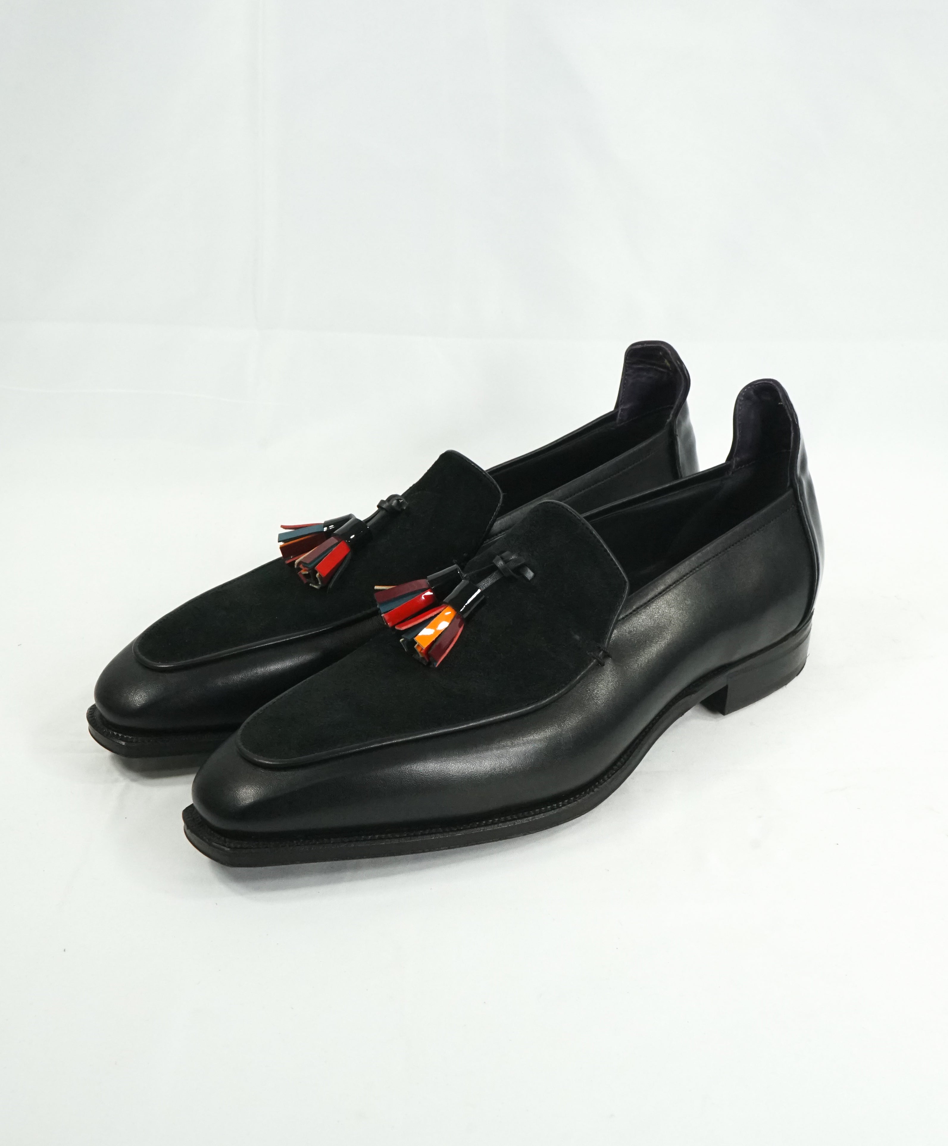 CORTHAY - LIMITED EDITION Brighton Tassel Pullman Loafers Black - 10