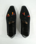 CORTHAY -LIMITED EDITION Brighton Tassel Pullman Loafers Black - 10