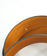 CORTHAY - "ARCA" Tonal Burnished Gray Suede Leather Belt Strap -  110CM