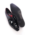 CORTHAY - "Arca" Pullman Patent Leather Red Piped Derby Shoes - 10.5