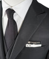 CORNELIANI - 3-Piece Rope Stripe Wool & Silk Suit Logo Detailing - 40R