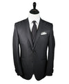 CORNELIANI - 3-Piece Rope Stripe Wool & Silk Suit Logo Detailing - 40R