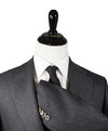 CORNELIANI - Cashmere Blend Gray Chalk Stripe 2-3 Roll Semi-linedSuit - 40R