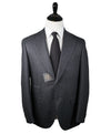 CORNELIANI - Cashmere Blend Gray Chalk Stripe 2-3 Roll Semi-linedSuit - 40R
