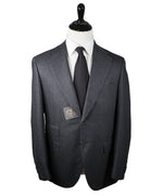 CORNELIANI - Cashmere Blend Gray Chalk Stripe 2-3 Roll Semi-linedSuit - 40R