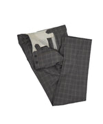 CORNELIANI - Gray & Camel Plaid Suit 17,25 Microns- 42R