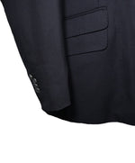 CORNELIANI - ID Wool Blazer Coat Logo Hardware Suede Detail - 46R