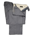 CORNELIANI - Light Blue Herringbone Textured Wool Pants - 40W
