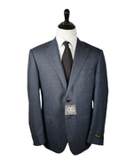CORNELIANI - Medium Blue Birdseye Textured Suit 18,25 Microns Super 110’s- 44R