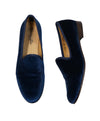 DEL TORO - Blue Velvet Smoking Slippers Loafers - 11