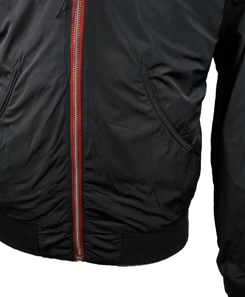 DIESEL - “J-Flam” Reversible Satin Bomber Jacket- L