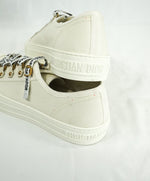 CHRISTIAN DIOR - "JA'DIOR" White Logo Monogram Lace Sneakers - 9.5