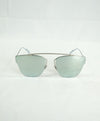 CHRISTIAN DIOR - DIOR0204S 011DC Palladium Metal Round Sunglasses Mirror Lens - 57-18 150