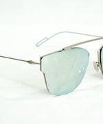 CHRISTIAN DIOR - DIOR0204S 011DC Palladium Metal Round Sunglasses Mirror Lens - 57-18 150