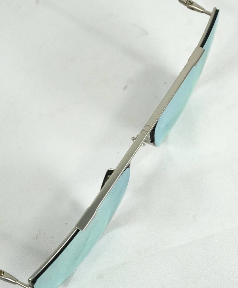 CHRISTIAN DIOR - DIOR0204S 011DC Palladium Metal Round Sunglasses Mirror Lens - 57-18 150
