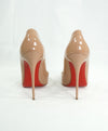 CHRISTIAN LOUBOUTIN - "So Kate 120" Nude Patent Leather Pumps - R-39.5 L-40