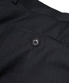 DOLCE & GABBANA - Navy Shadow Stripe Flat Front Light Dress Pants - 37W