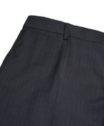 DOLCE & GABBANA - Navy Shadow Stripe Flat Front Light Dress Pants - 37W