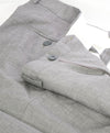 $495 EIDOS - "ELONGATED WAIST TAB" Gray Pure Wool Dress Pants - 36W