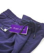 $850 RALPH LAUREN PURPLE LABEL - Wool Flannel Joggers Flat Front Pants - 34W