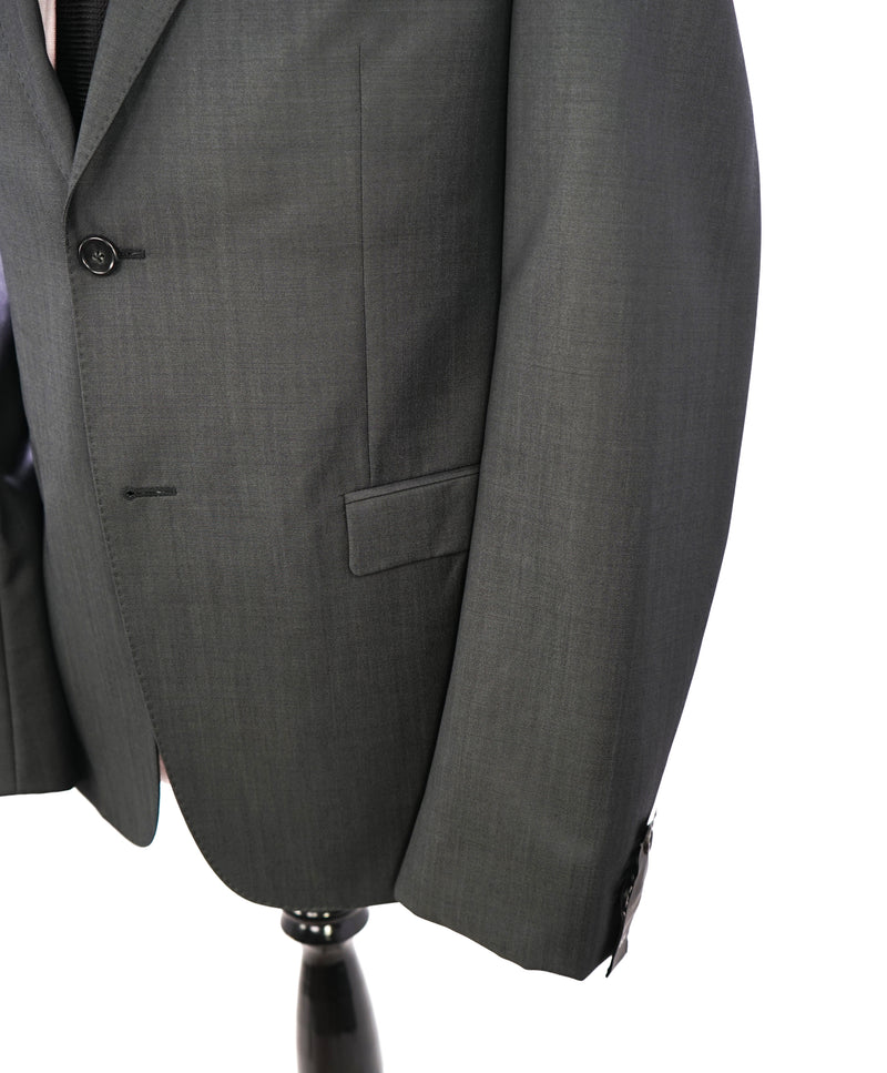 Z ZEGNA - MOHAIR Blend Gray Drop 8 Slim Wool Suit - 42R