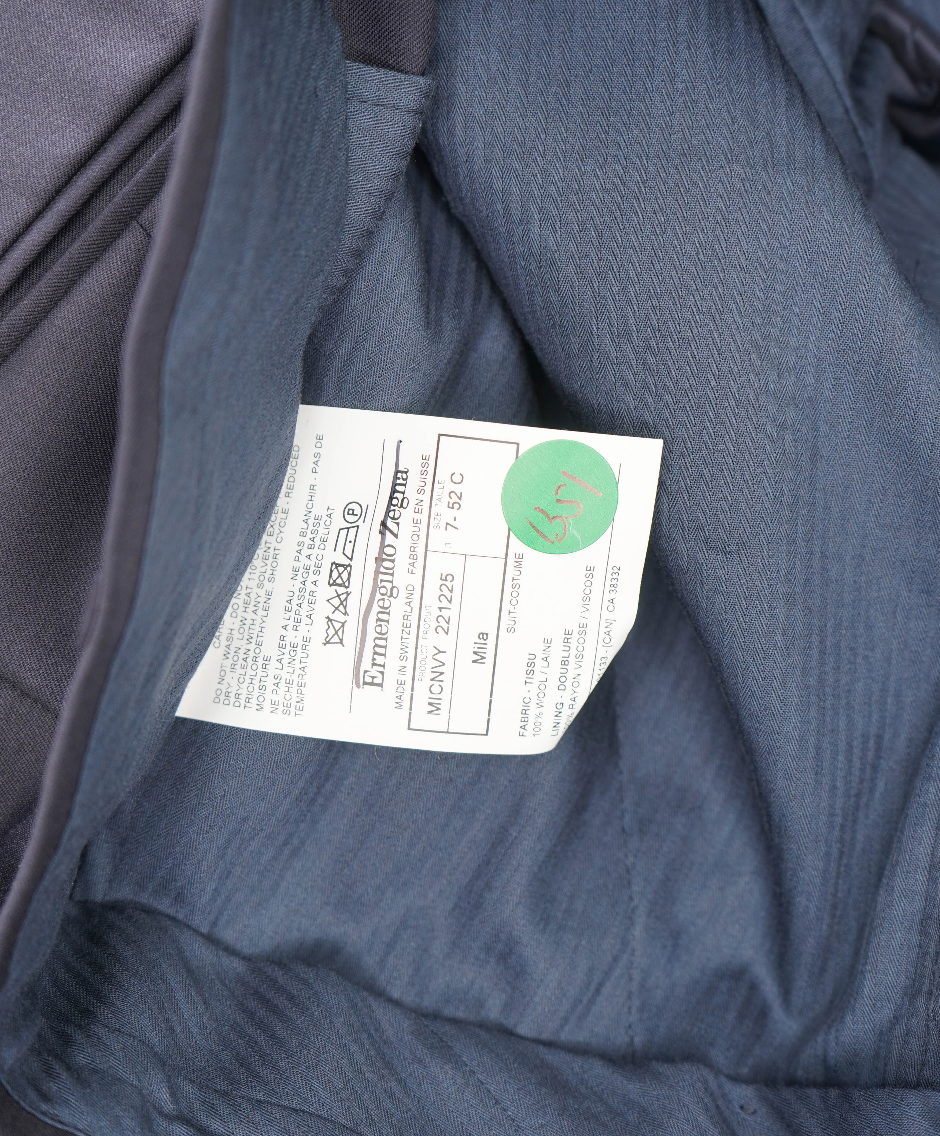 ERMENEGILDO ZEGNA - "MICNVY" Navy Blue Premium Dress Pants - 36W (52EU)