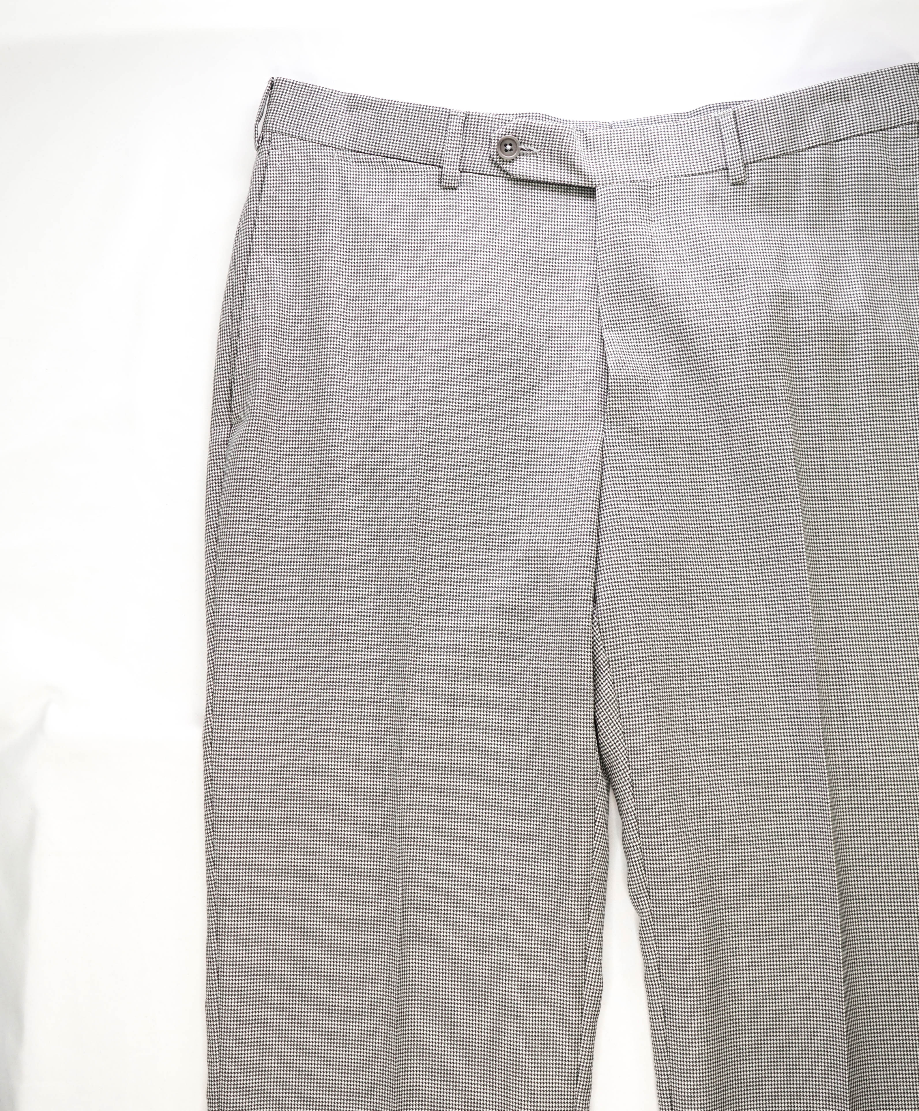 ERMENEGILDO ZEGNA - "TORIN" Black & Ivory Houndstooth Pants - 34W (50EU)